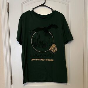 Disney Green Hogwarts Short Sleeve Tee